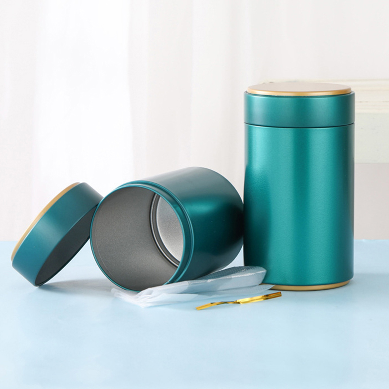 Tea Coffee Sugar Container - Portable Tea Box Solid Color Tea