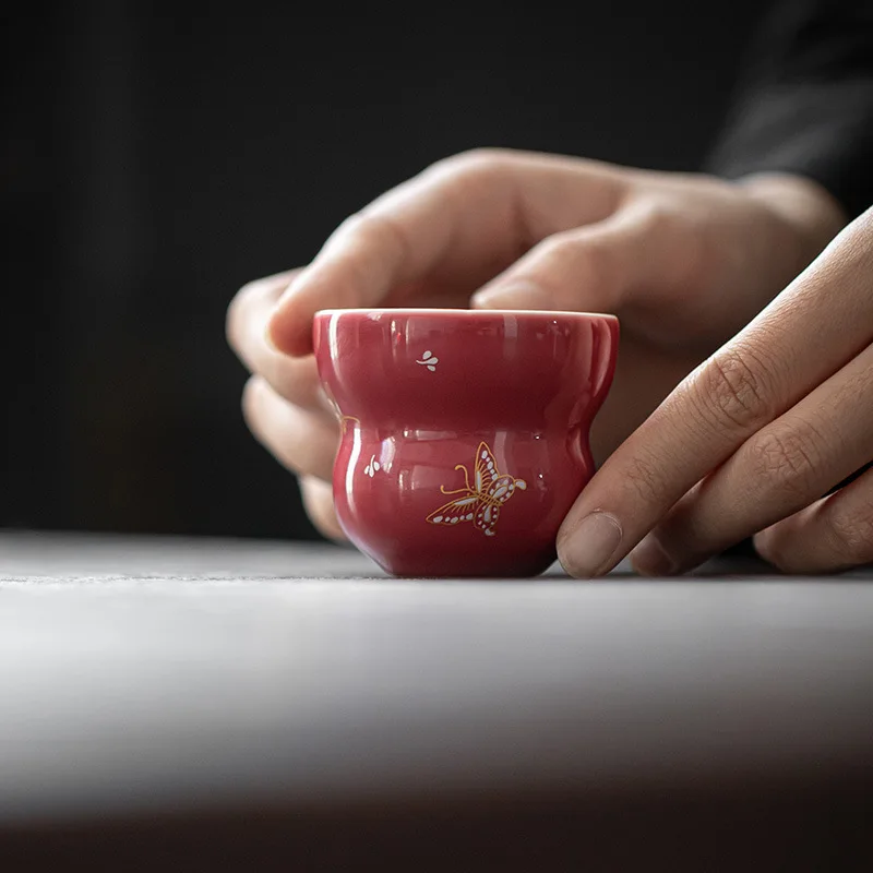 Carmine Gourd Teacup Kung Fu T - đánh giá và giá Coffee Tea Wrong