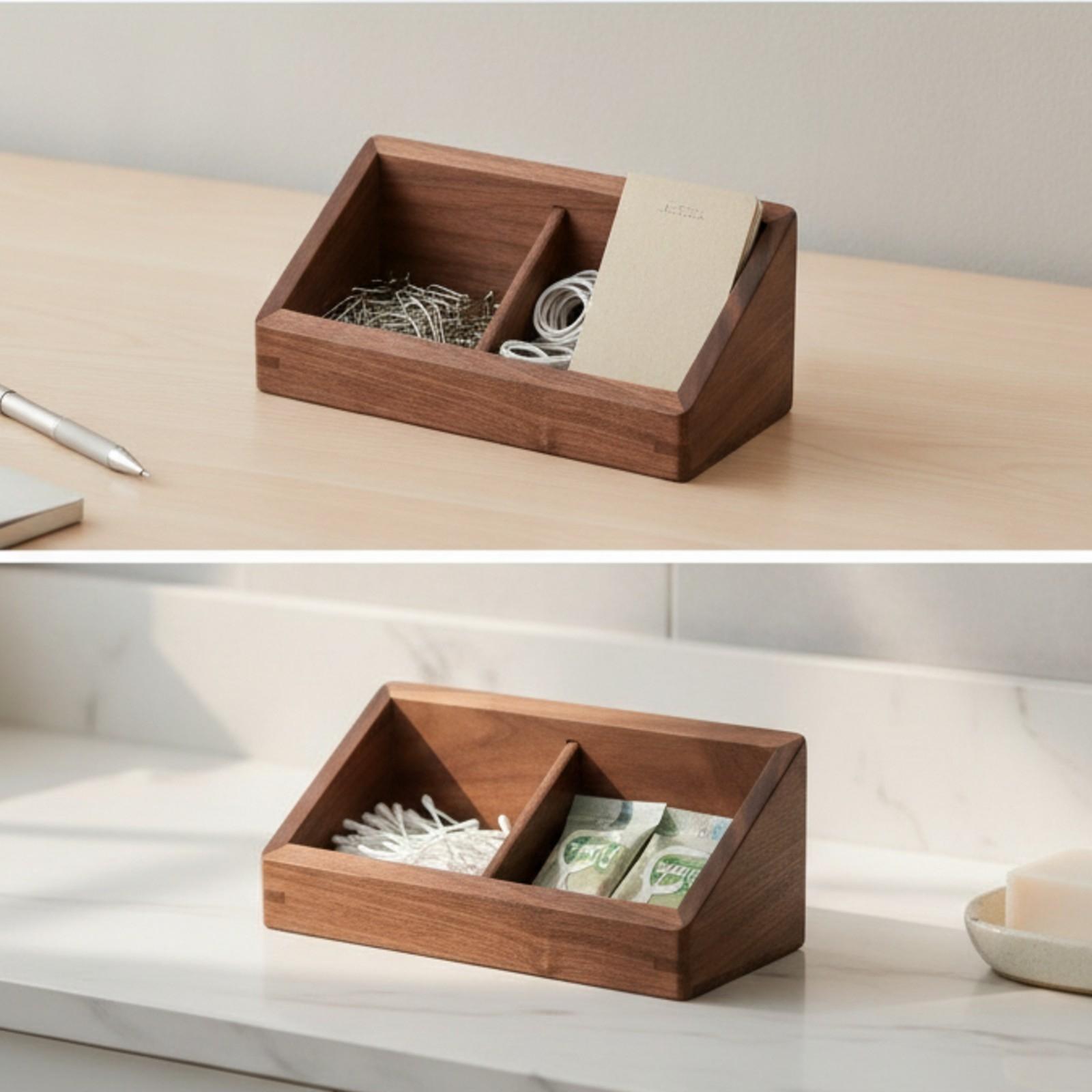 Two Compartment Desktop Organi - đánh giá và giá Coffee Tea Station