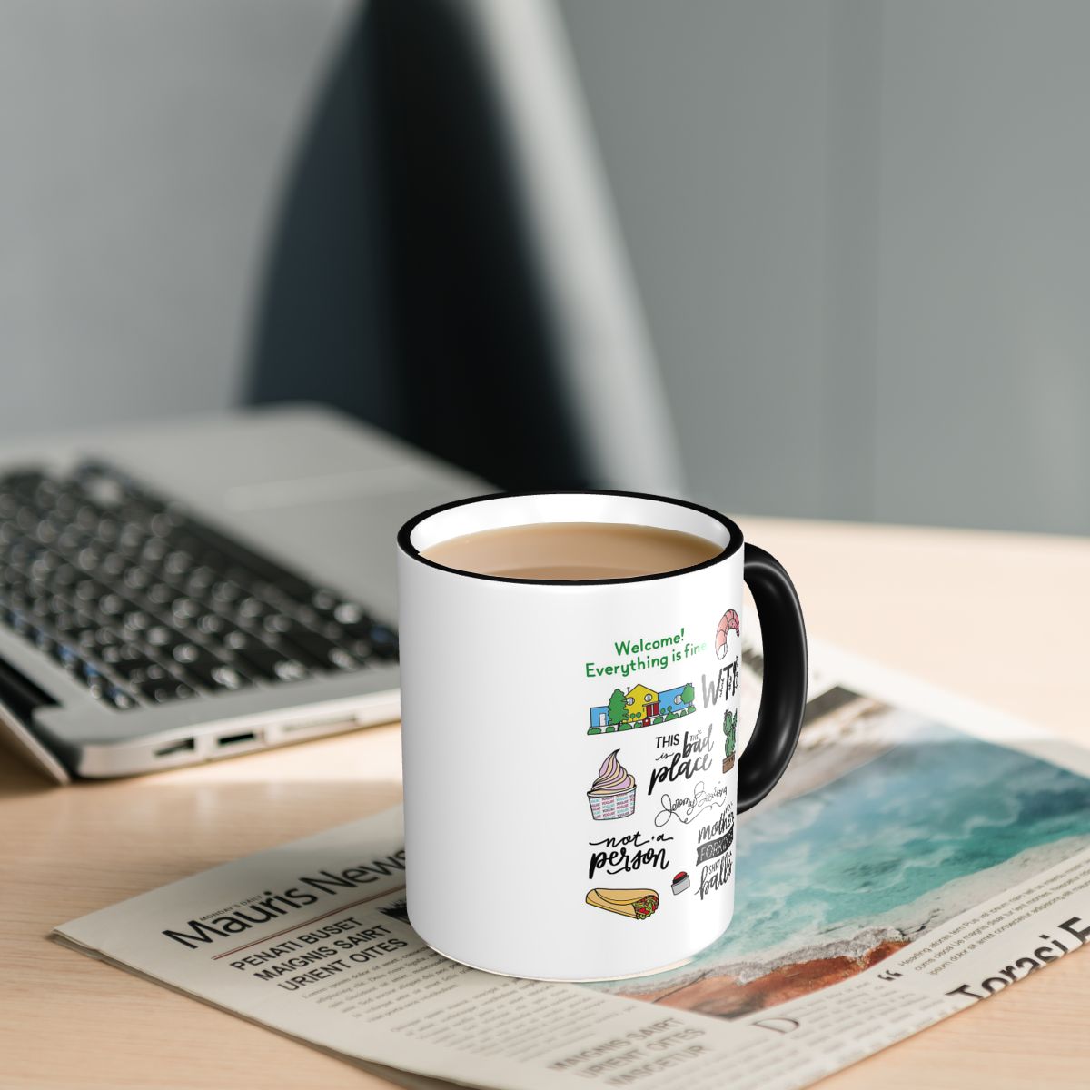 The Good Place TV Show Art Mug - đánh giá và giá Coffee Tea Place
