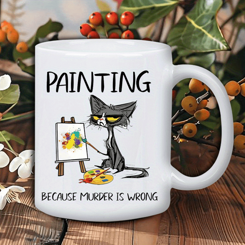 Painting Because Murder Is Wro - đánh giá và giá Coffee Tea Wrong