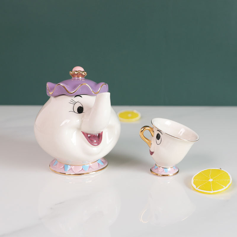 Hot Teapot Cartoon Beauty And  - đánh giá và giá Coffee Tea Mix