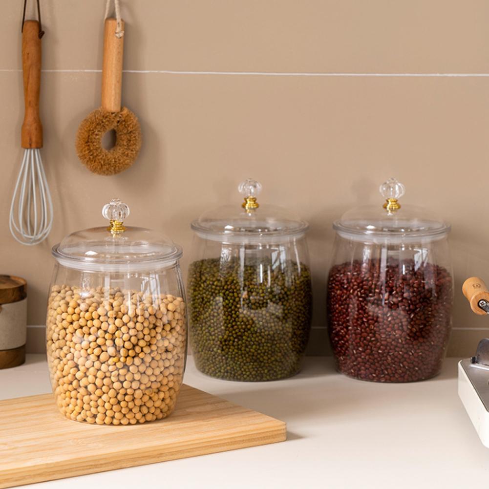 Large Transparent Plastic Seal - đánh giá và giá Tea Coffee Sugar Container