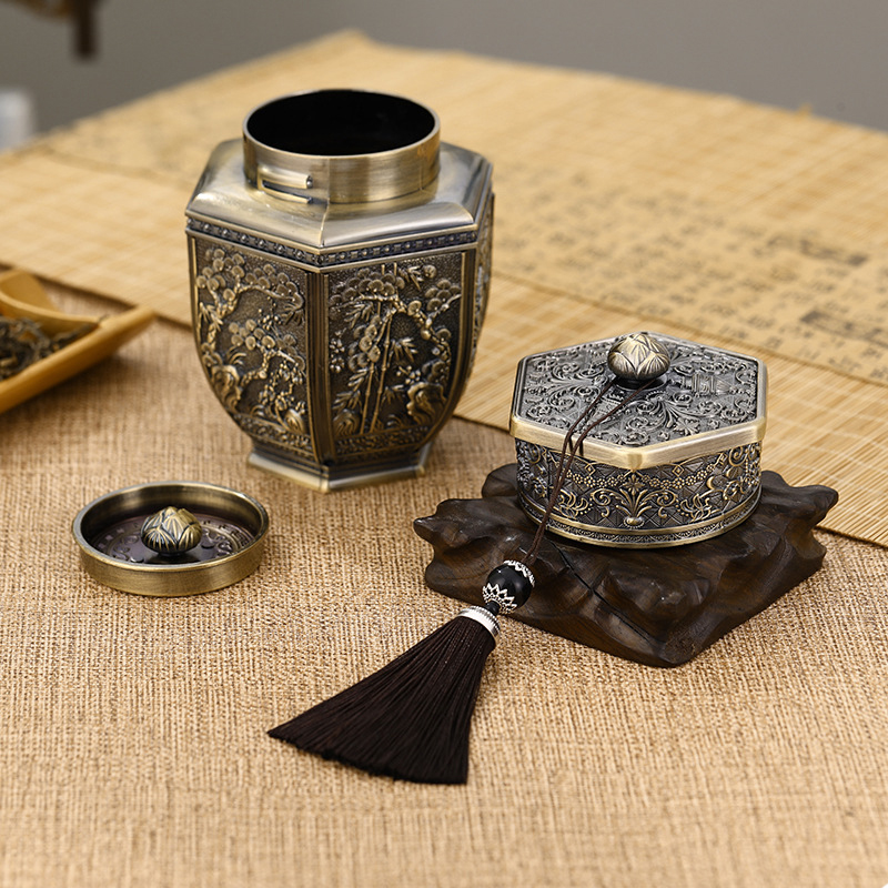 Metal Large Capacity Tea Cans  - đánh giá và giá Tea Coffee Sugar Container