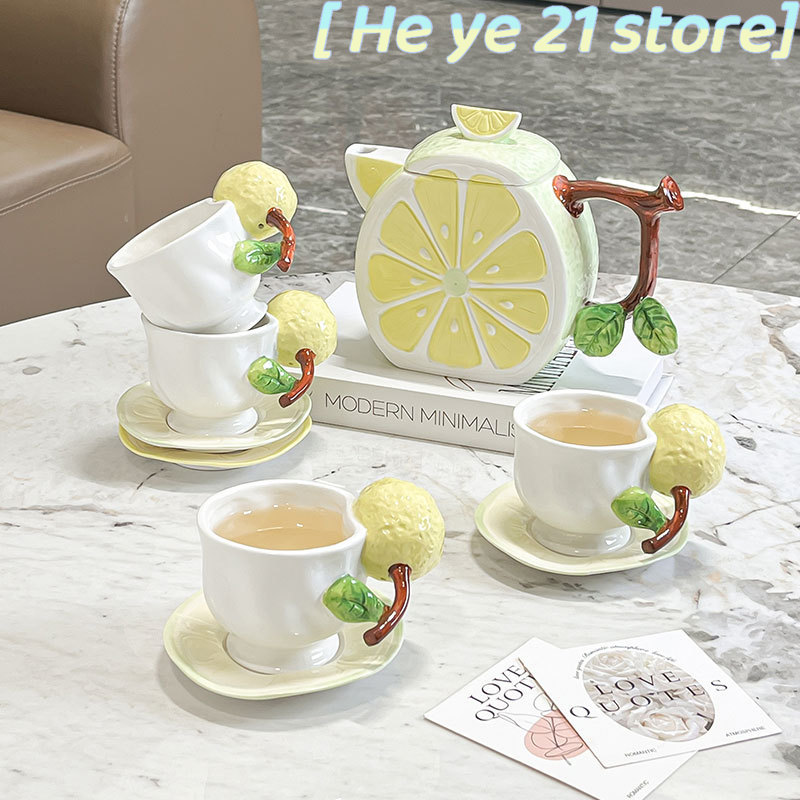 3D Lemon Coffee Cup and Saucer - đánh giá và giá Lemon Tea Coffee