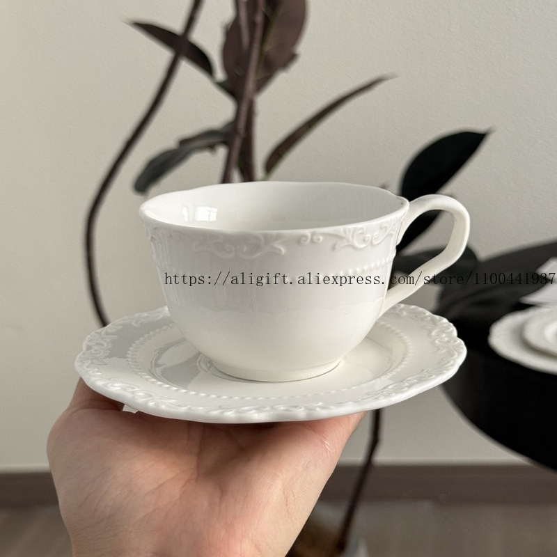 French Light Luxury Embossed F - đánh giá và giá Coffee Tea Mix